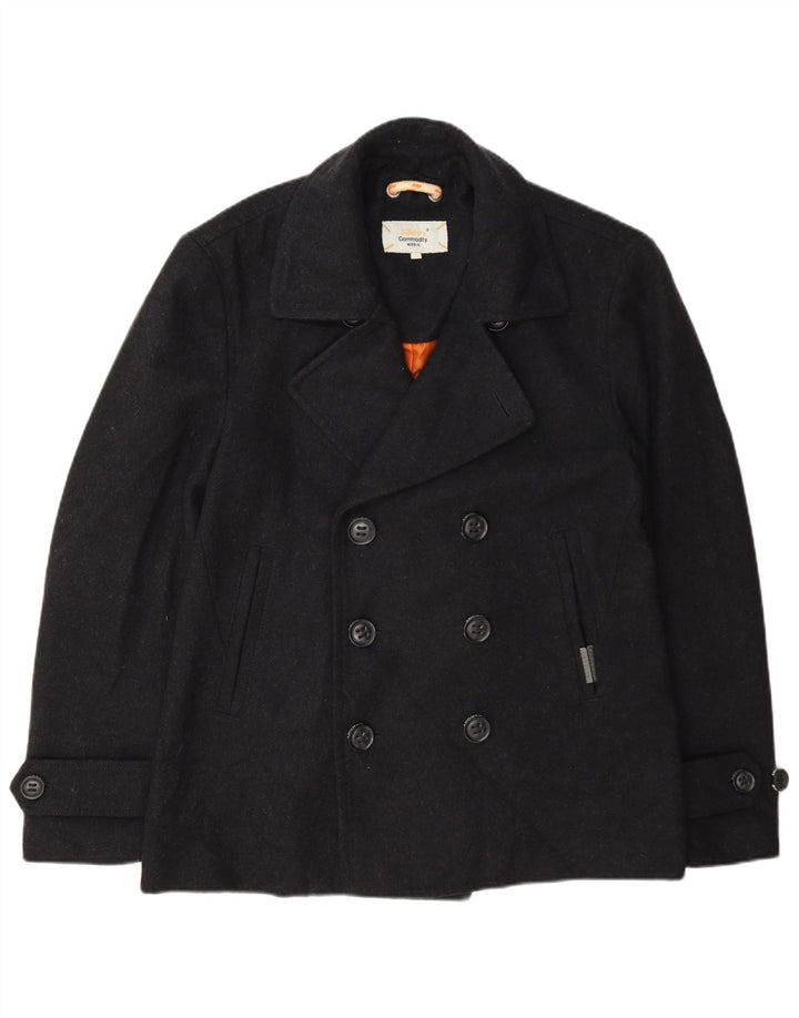 Superdry Mens Pea Coat UK 42 XL Grey