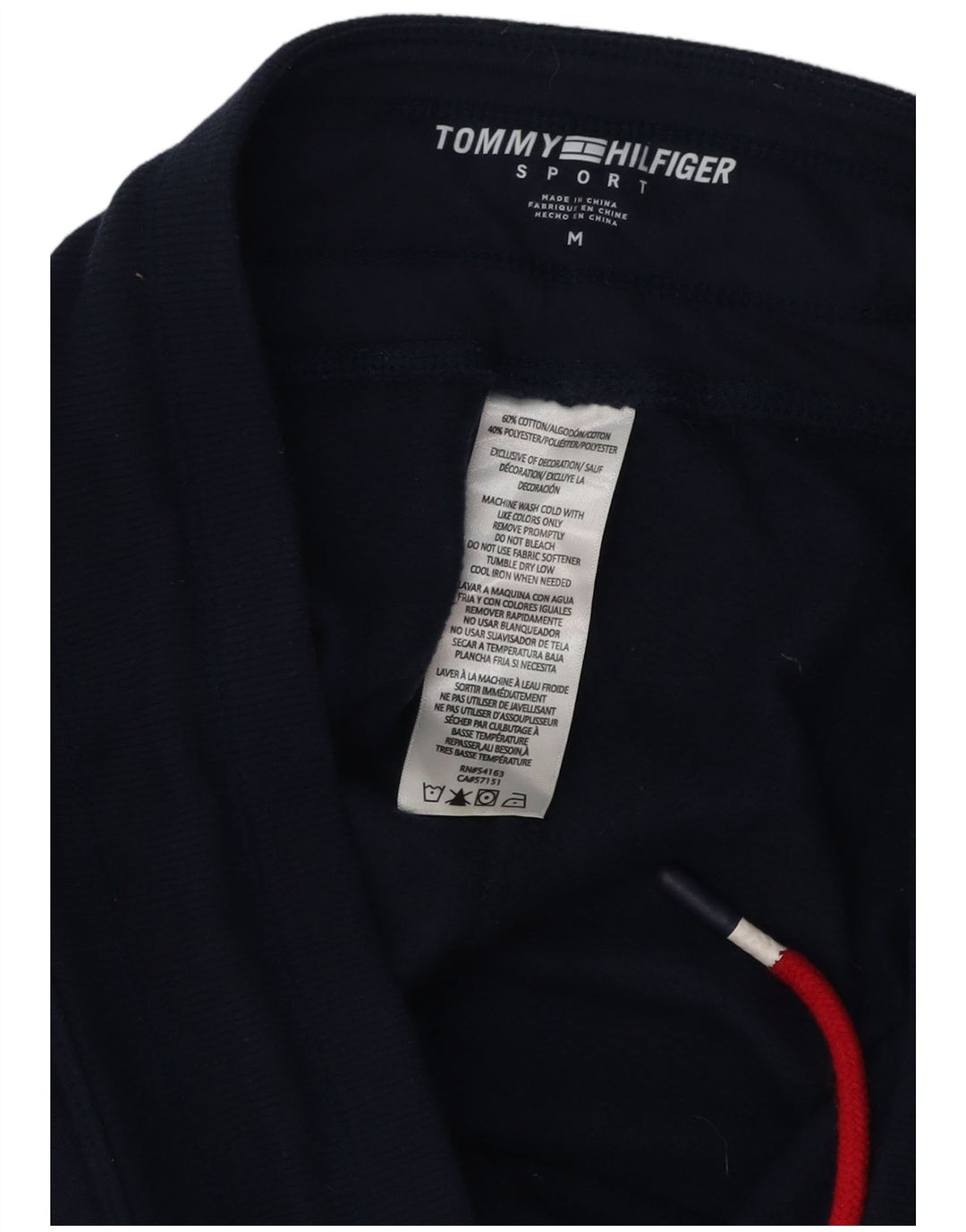 TOMMY HILFIGER Womens Tracksuit Trousers Joggers UK 14 Medium Navy Blue