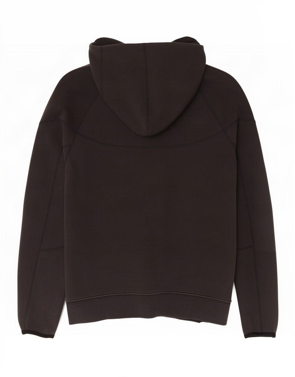 Nike Mens Hooded Zip Hoodie Sweater Large Black Cotton