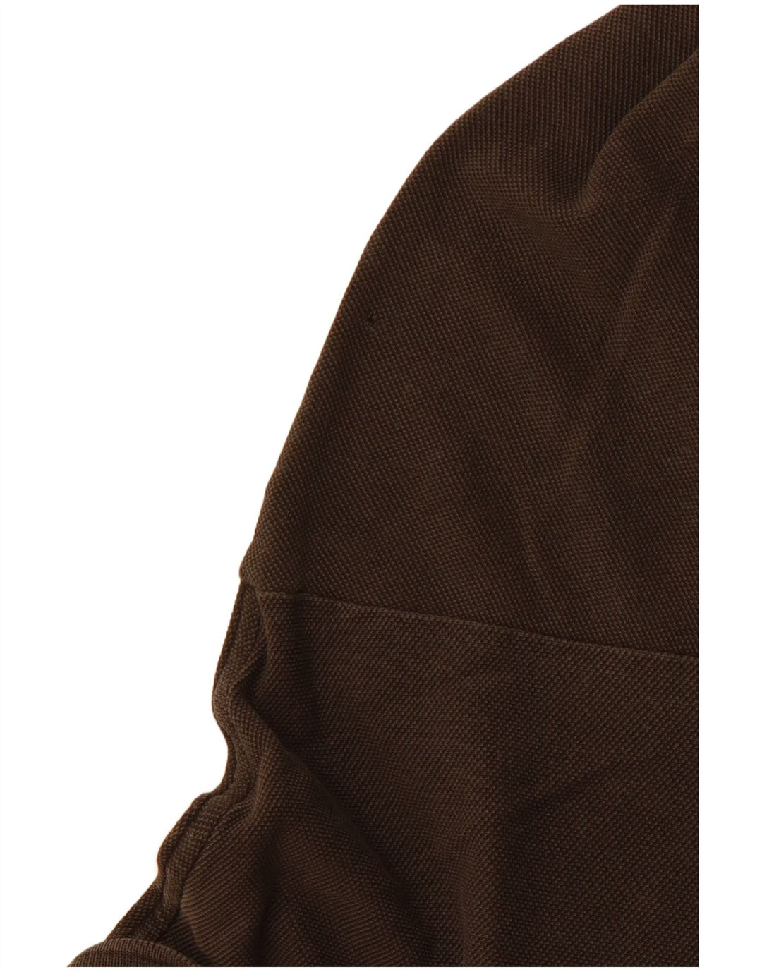 LACOSTE Mens Long Sleeve Polo Shirt Size 5 Large Brown Cotton