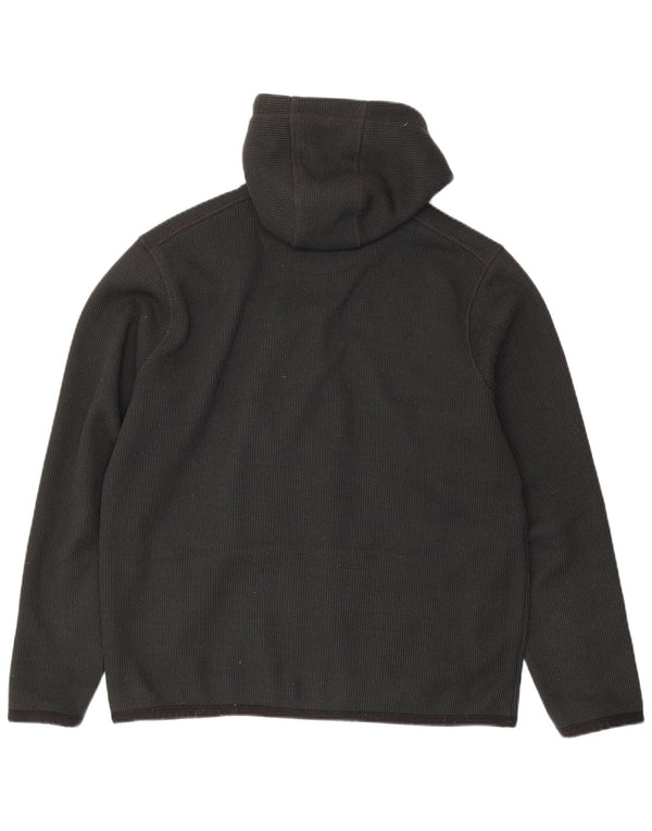 Weird Fish Mens Zip Hoodie Sweater Large Grey Polyester