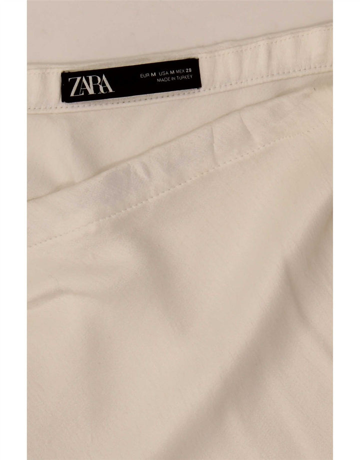Zara Womens A-Line Skirt Medium W28  White