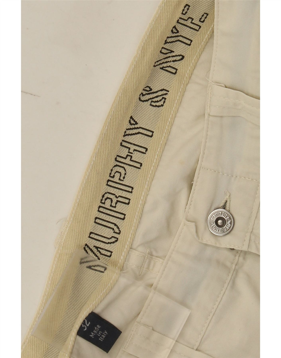 Murphy & Nye Womens Chino Shorts W32 Medium Beige Cotton