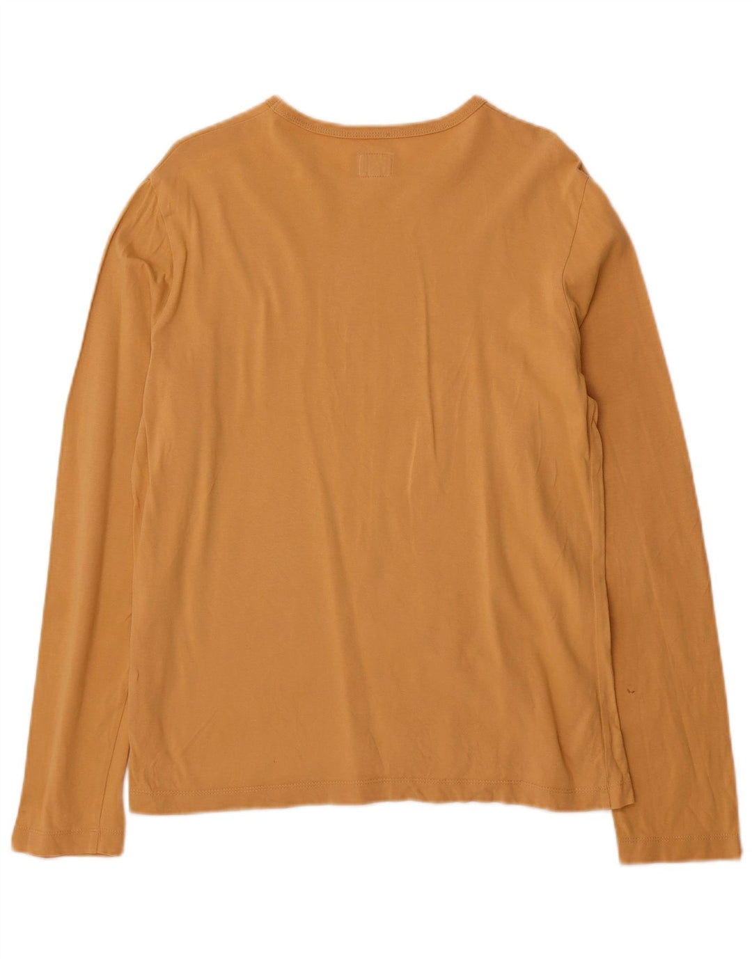 CALVIN KLEIN JEANS Mens Top Long Sleeve Medium Yellow Cotton