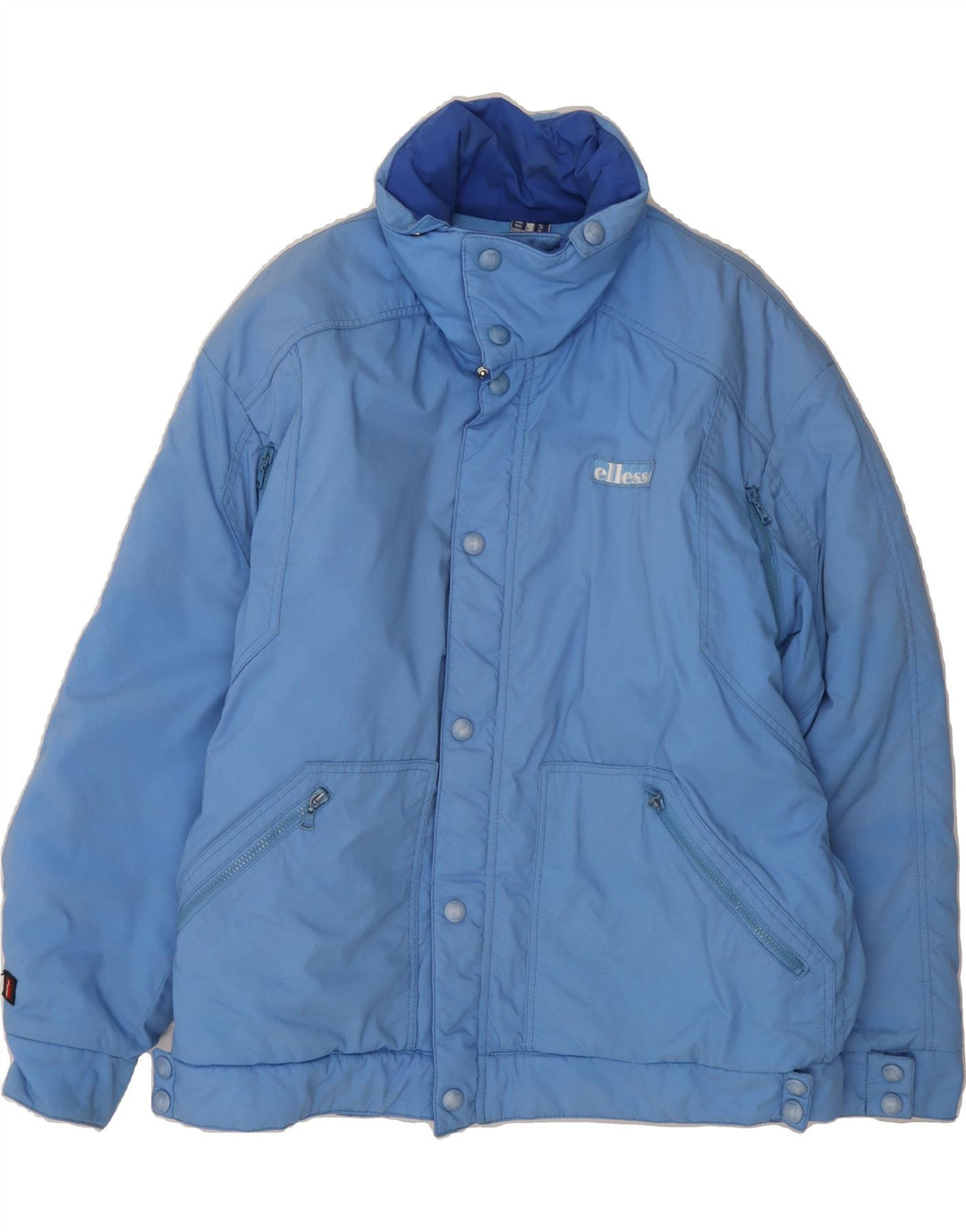 ELLESSE Mens Padded Jacket IT 48 Medium Blue Vintage Ellesse and Second-Hand Ellesse from Messina Hembry 
