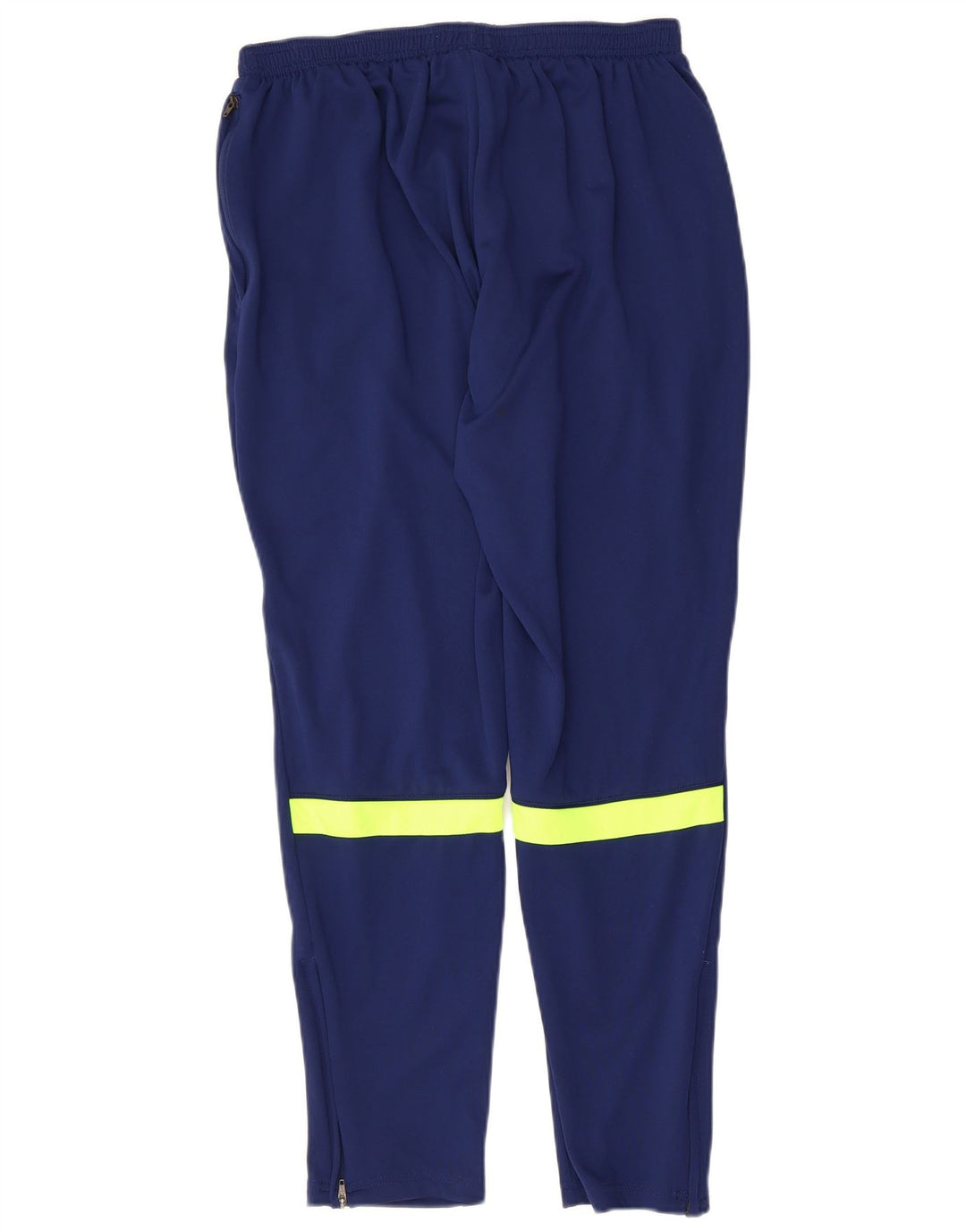 NIKE Boys Dri Fit Tracksuit Trousers 13-14 Years XL Navy Blue Colourblock