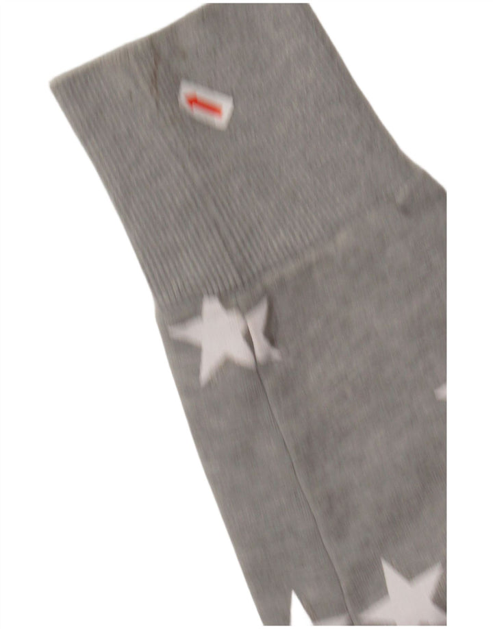 SUPERDRY Womens Abstract Pattern Zip Hoodie Sweater UK 14 Large Grey