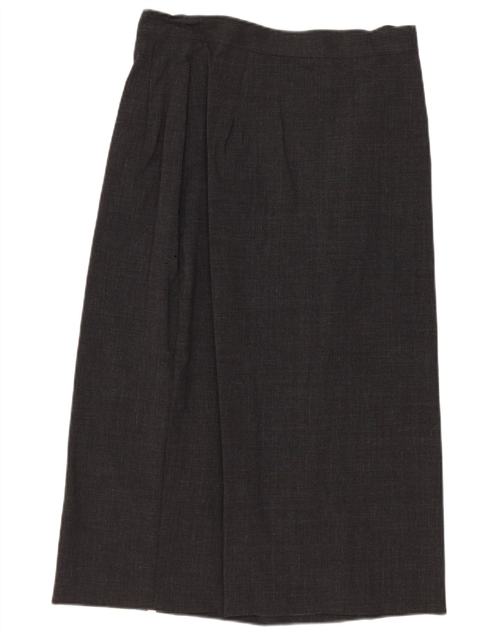 CALVIN KLEIN Womens Straight Skirt US 8 Medium W26  Grey Wool