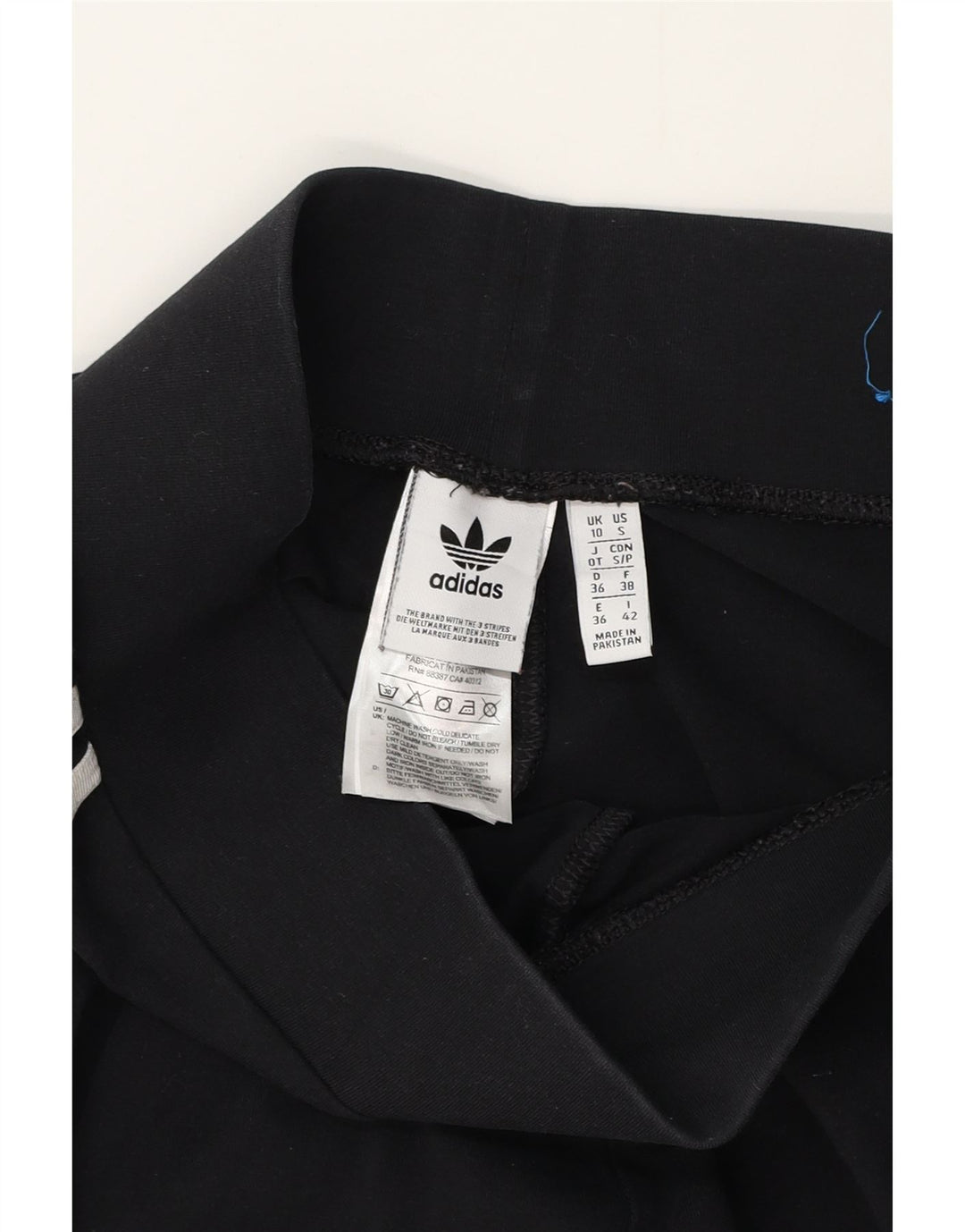 Adidas Womens Leggings UK 10 Small Black Cotton