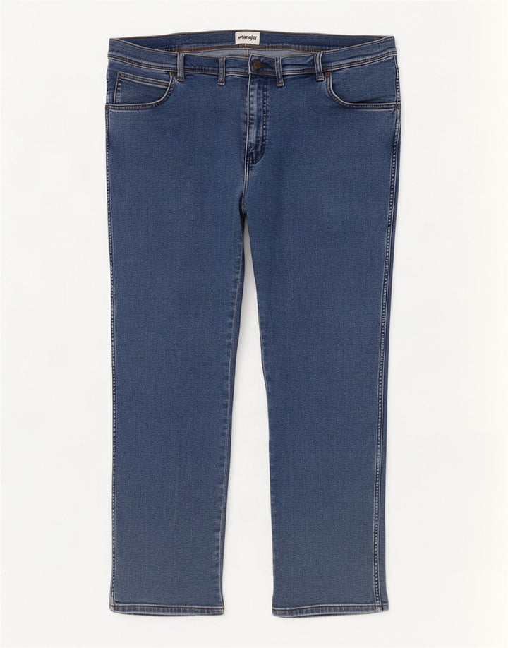 Wrangler Mens Texas Straight Jeans W44 L32 Blue