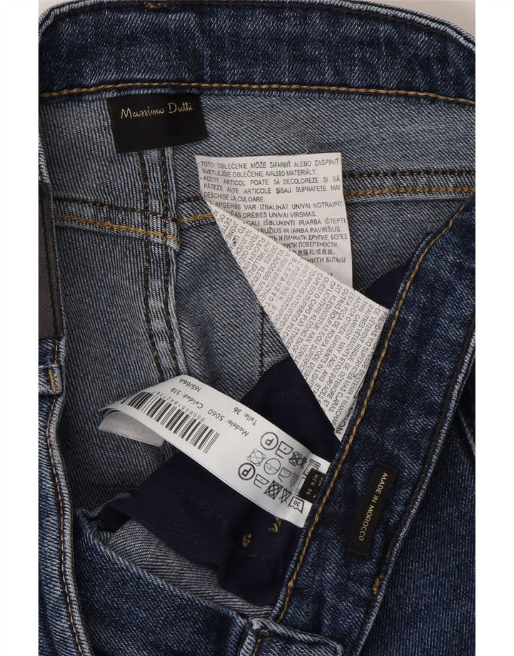 MASSIMO DUTTI Womens Straight Jeans W26 L27 Blue Cotton Vintage Massimo Dutti and Second-Hand Massimo Dutti from Messina Hembry 