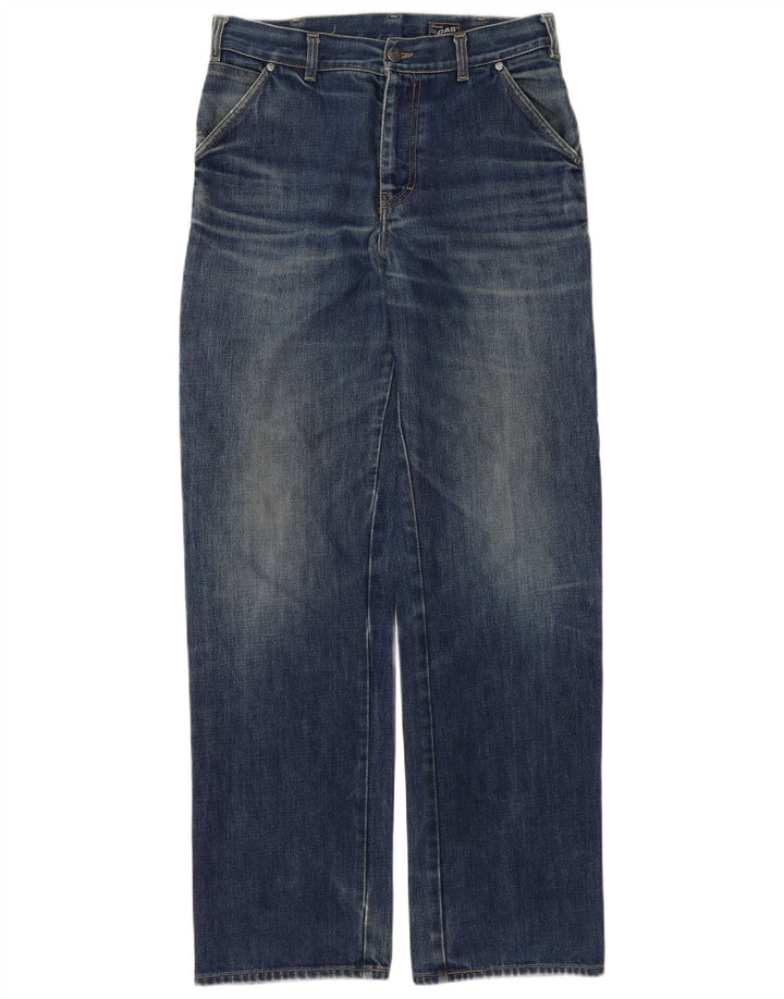 Gas Mens Straight Jeans W29 L33 Blue Cotton