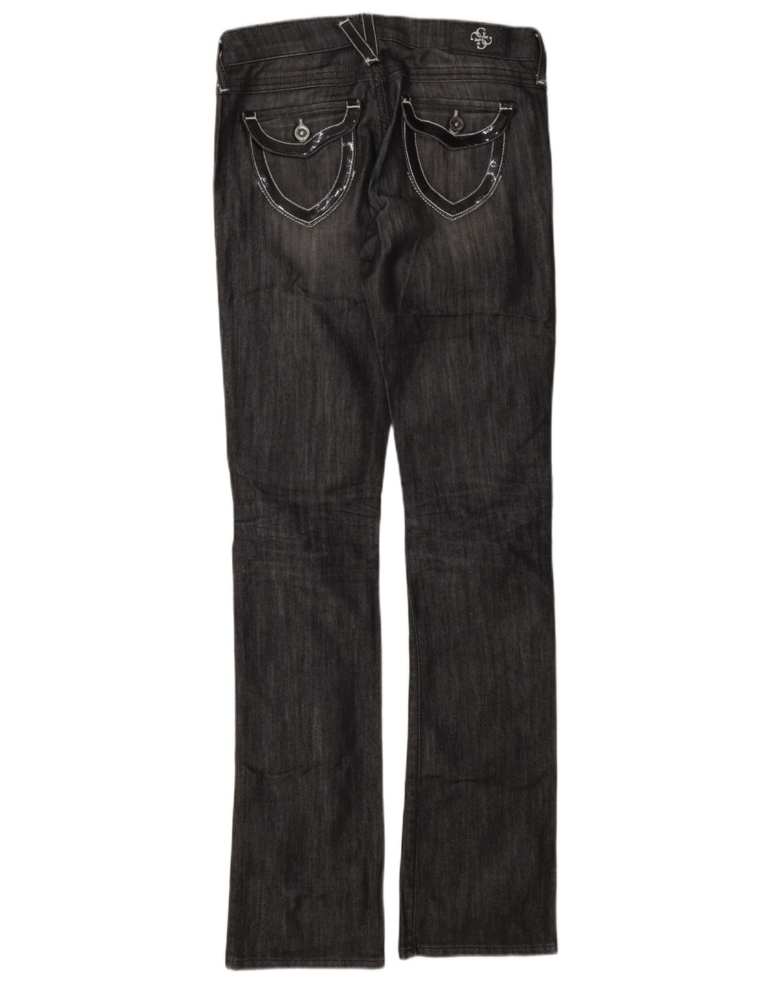 Guess Womens Bootcut Slim Jeans W26 L33 Grey Cotton