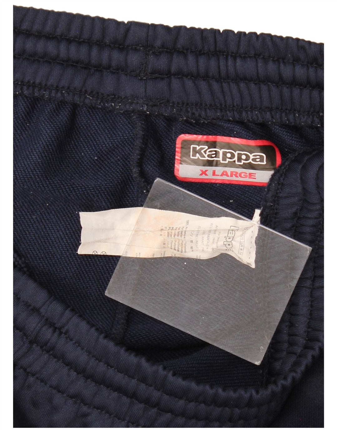 KAPPA Mens Graphic Tracksuit Trousers  XL Navy Blue Colourblock Polyester