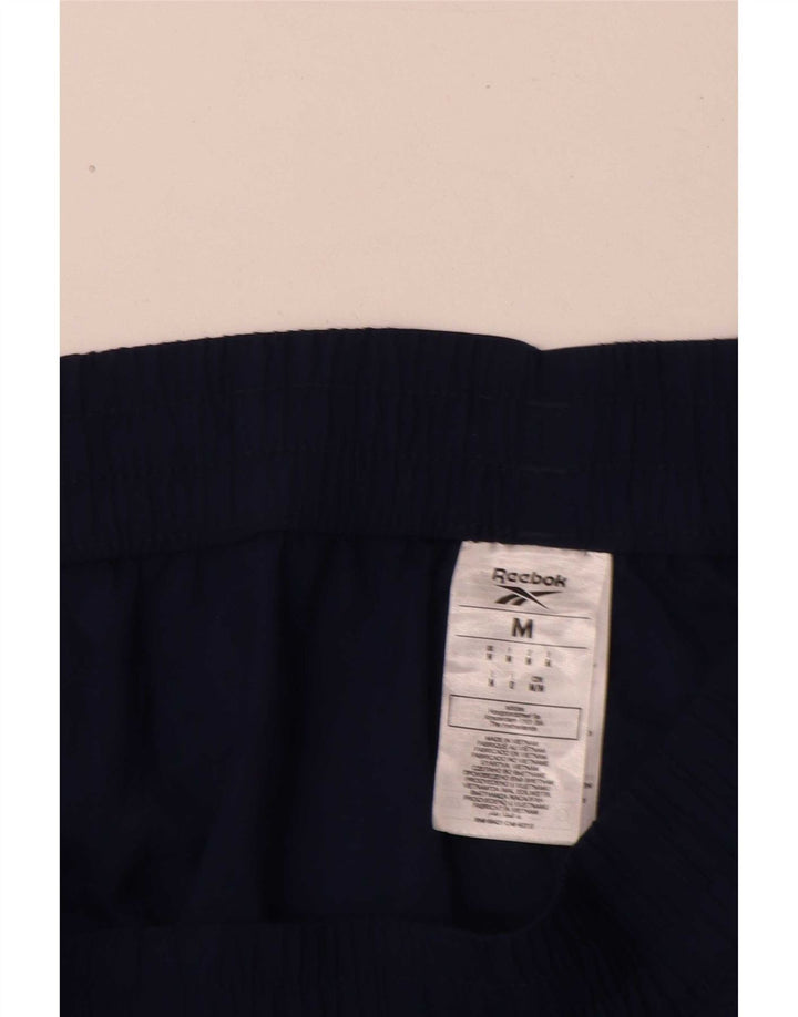 Reebok Mens Tracksuit Trousers Joggers Medium Navy Blue Polyamide