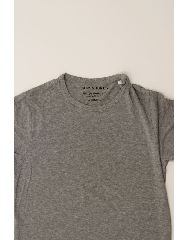 JACK & JONES Mens T-Shirt Top Small Grey Cotton Vintage Jack & Jones and Second-Hand Jack & Jones from Messina Hembry 
