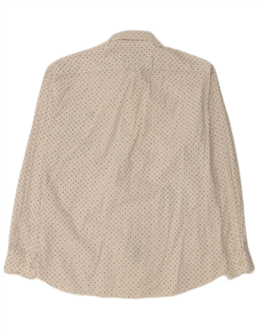 HARMONT & BLAINE Mens Shirt 3XL Off White Spotted Cotton