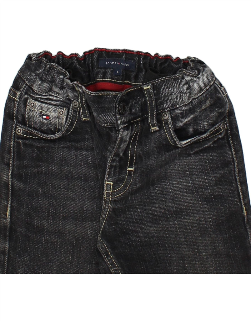 TOMMY HILFIGER Boys Straight Jeans 5-6 Years W21 L21 Black Vintage Tommy Hilfiger and Second-Hand Tommy Hilfiger from Messina Hembry 