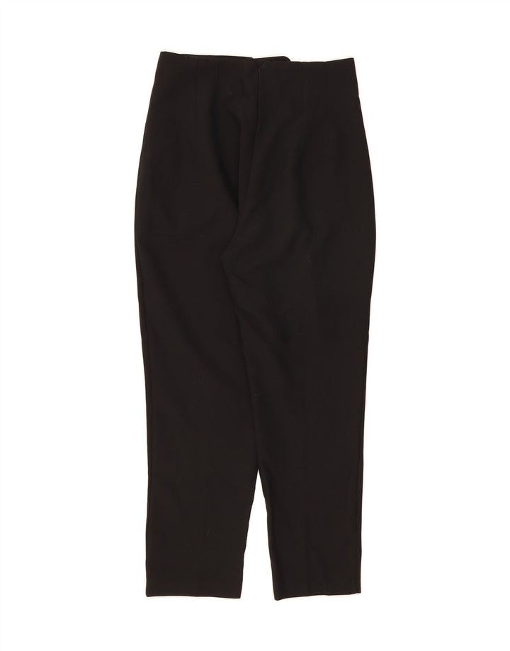 ZARA Womens Slim Casual Trousers Medium W28 L26 Black Polyester Vintage Zara and Second-Hand Zara from Messina Hembry 