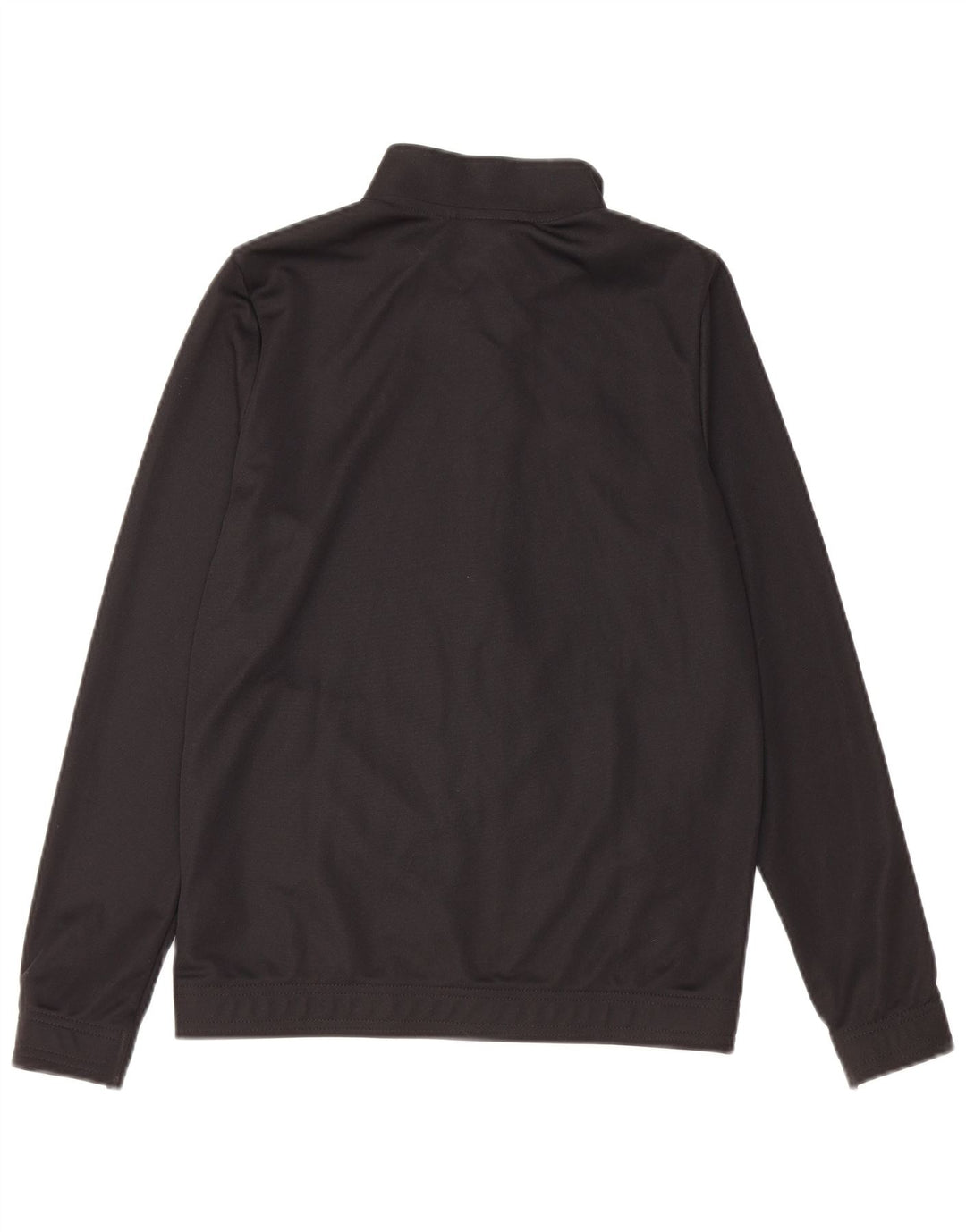 ADIDAS Boys Aeroready Tracksuit Top Jacket 13-14 Years Black Polyester