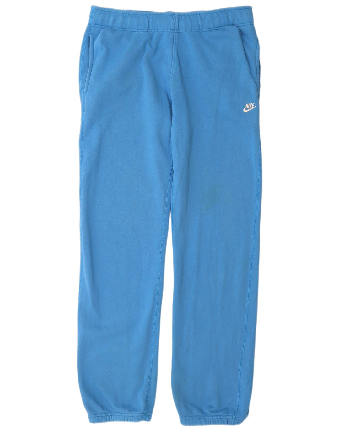 NIKE Mens Tracksuit Trousers Joggers Large Blue Cotton