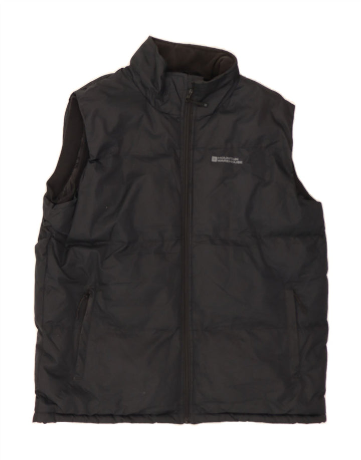 MOUNTAIN WAREHOUSE Mens Padded Gilet UK 40 Large Black Polyester Vintage Mountain Warehouse and Second-Hand Mountain Warehouse from Messina Hembry 
