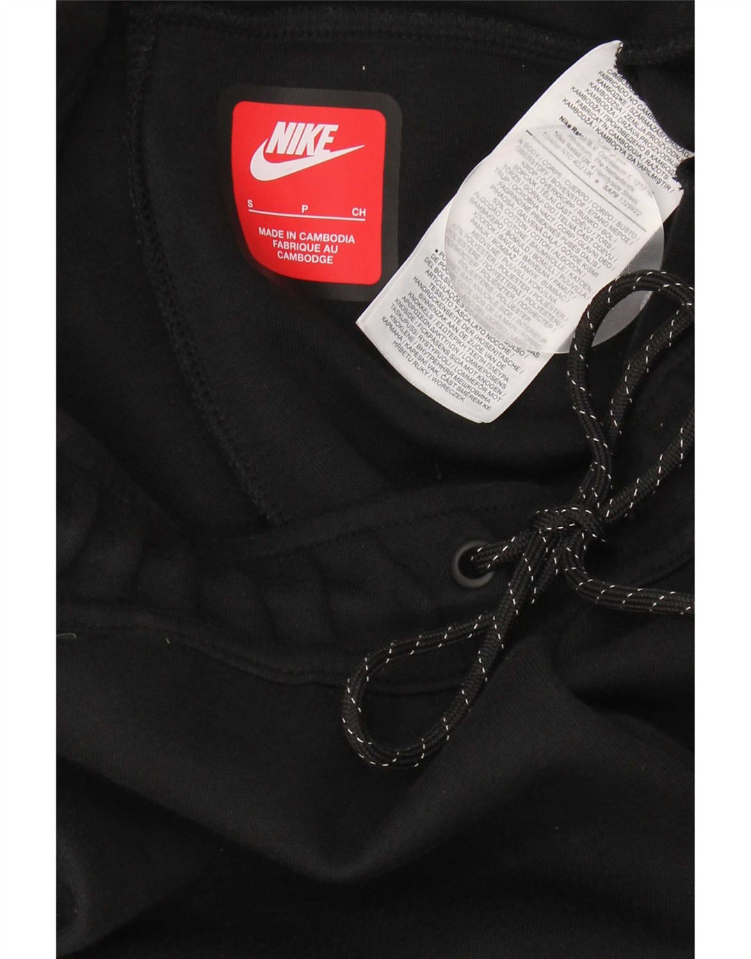 Nike Mens Tracksuit Trousers Joggers Small Black Cotton