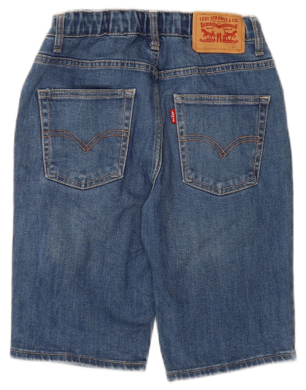 LEVI'S Boys Denim Shorts 11-12 Years W24 Blue Cotton
