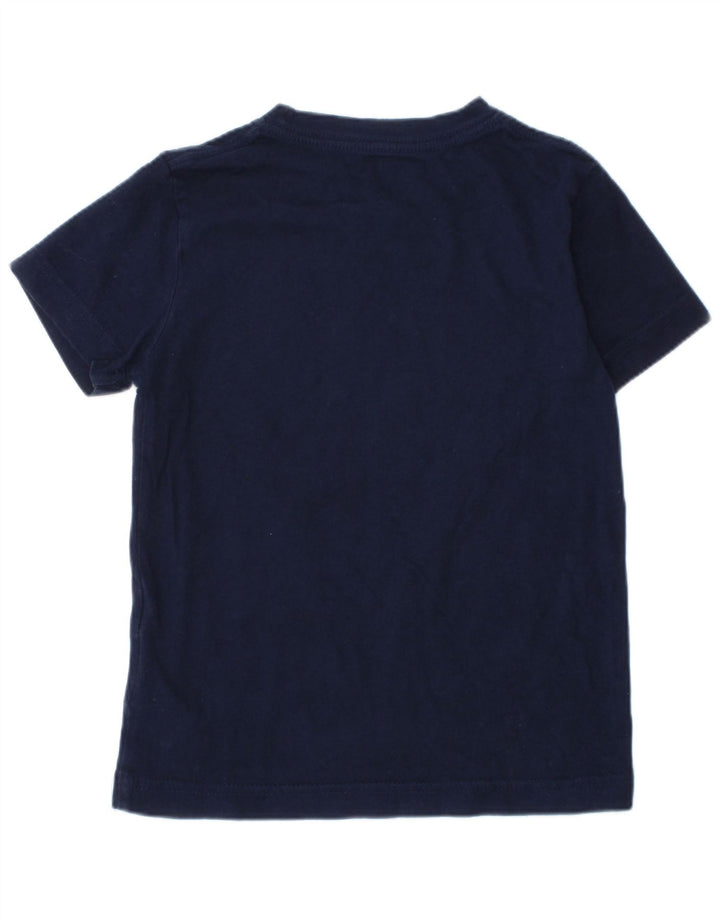 CONVERSE Boys Chuck Taylor Graphic T-Shirt Top 4-5 Years Navy Blue Cotton