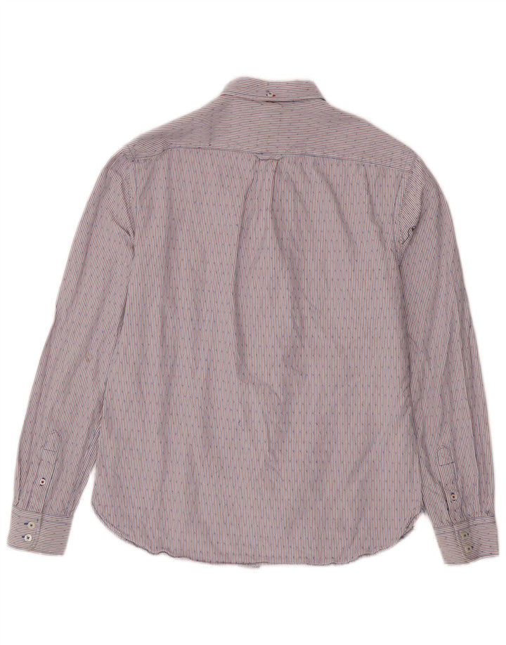 Boden Mens Regular Fit Shirt Medium Multicoloured Pinstripe Cotton