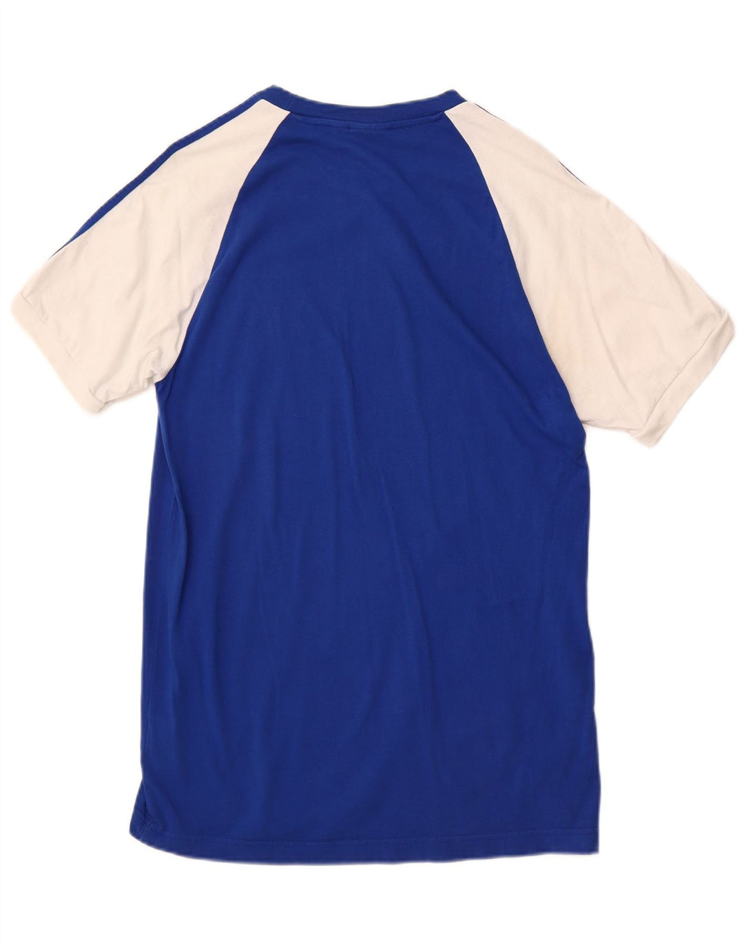 ADIDAS Mens T-Shirt Top Medium Blue Colourblock Cotton