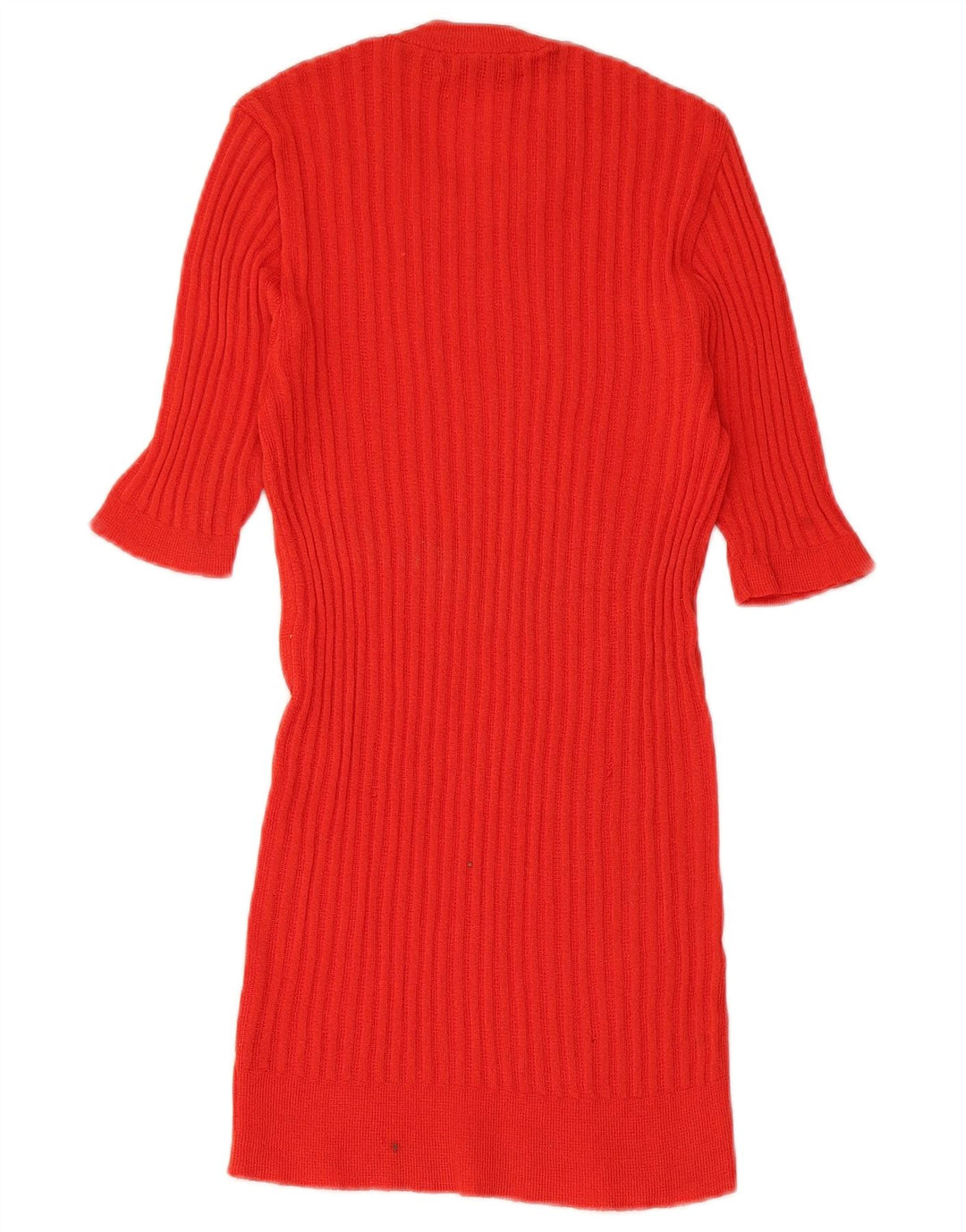 VINTAGE Womens Knit Blouse Top UK 8 Small Red