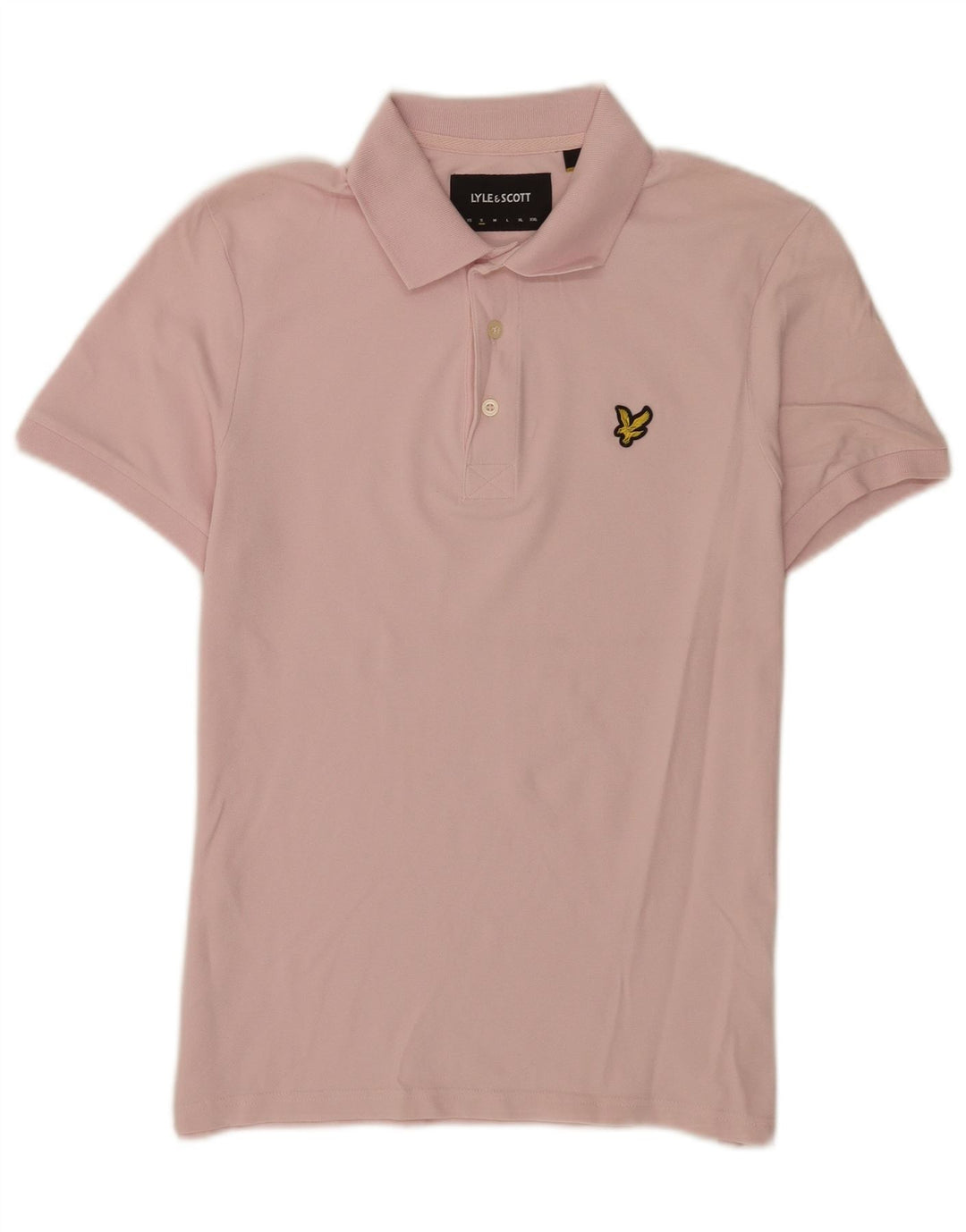 Lyle & Scott Mens Polo Shirt Small Pink Cotton