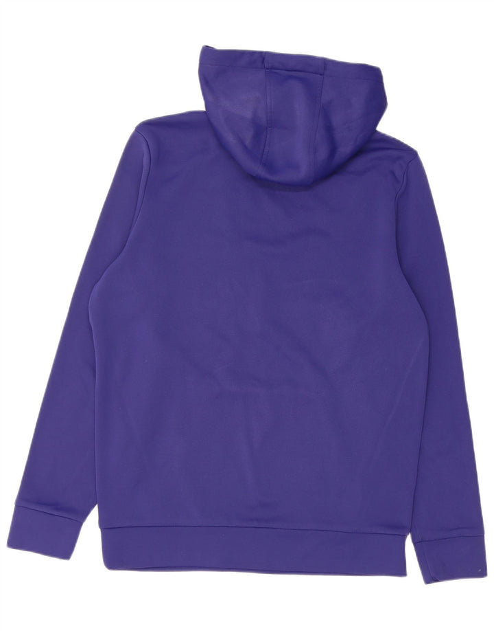 UNDER ARMOUR Mens Relaxed Fit Hoodie Jumper Small Purple Polyester