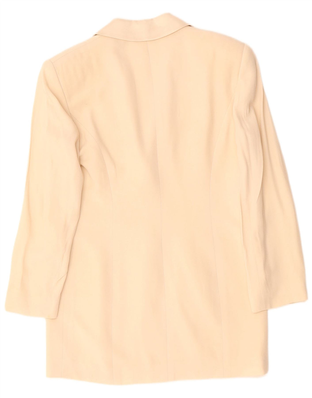 LUISA SPAGNOLI Womens 3 Button Blazer Jacket IT 42 Medium Beige Acetate