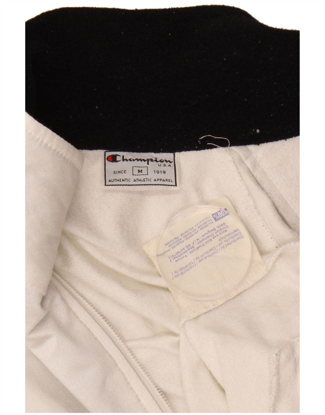 CHAMPION Womens Tracksuit Top Jacket UK 14 Medium White Colourblock