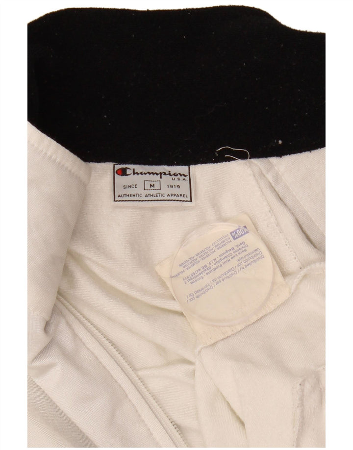 CHAMPION Womens Tracksuit Top Jacket UK 14 Medium White Colourblock