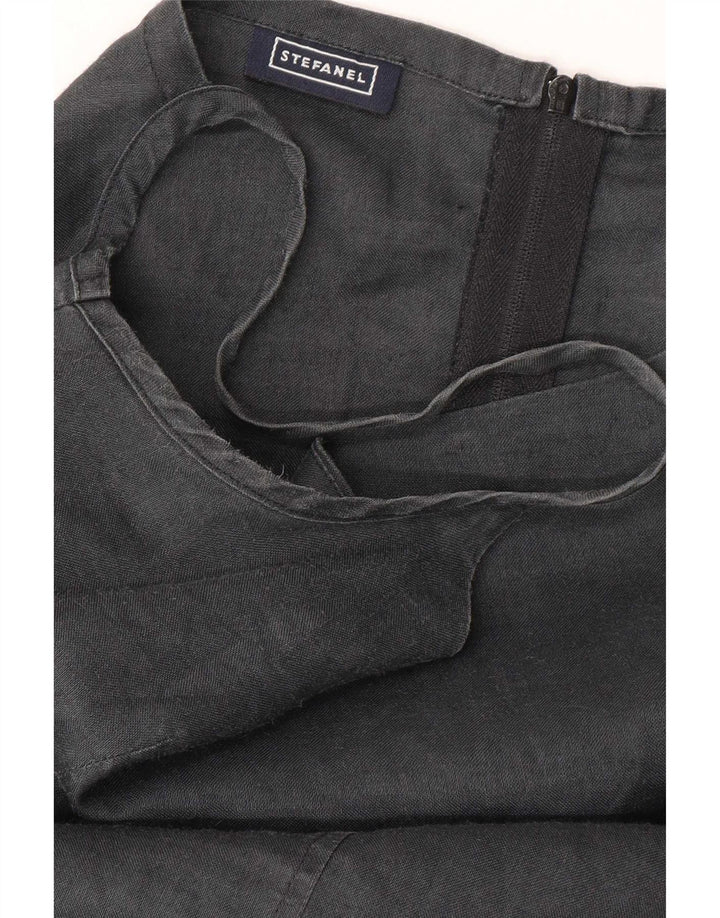 Stefanel Womens Slip Dress IT 42 Medium Grey