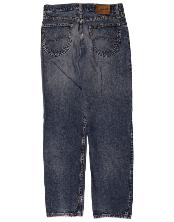 Lee Mens Straight Jeans W33 L32 Blue Cotton