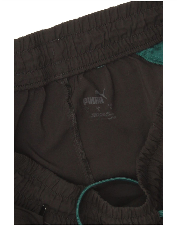 Puma Mens Sport Shorts Large  Black Colourblock Polyester