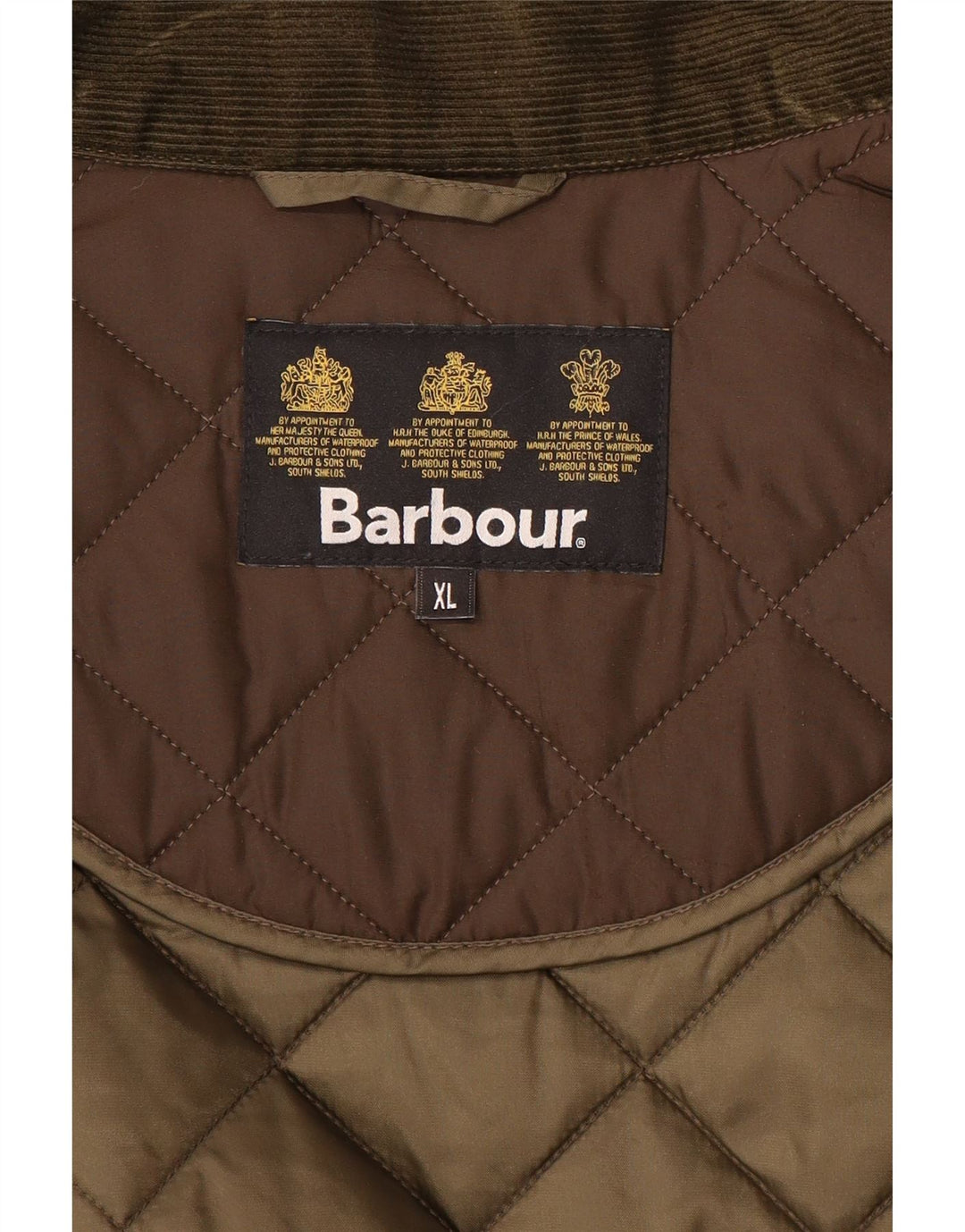 BARBOUR Mens Quilted Jacket UK 42 XL Brown Polyester
