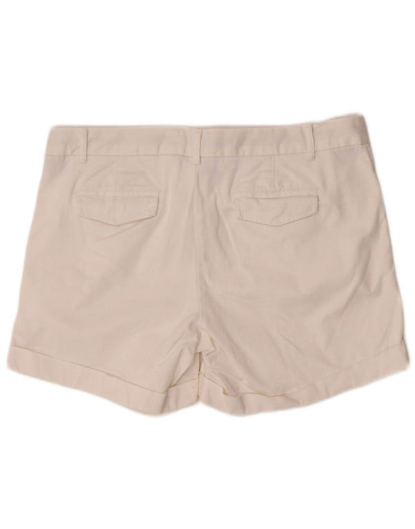 Banana Republic Womens Chino Shorts US 10 Large W33 White Cotton