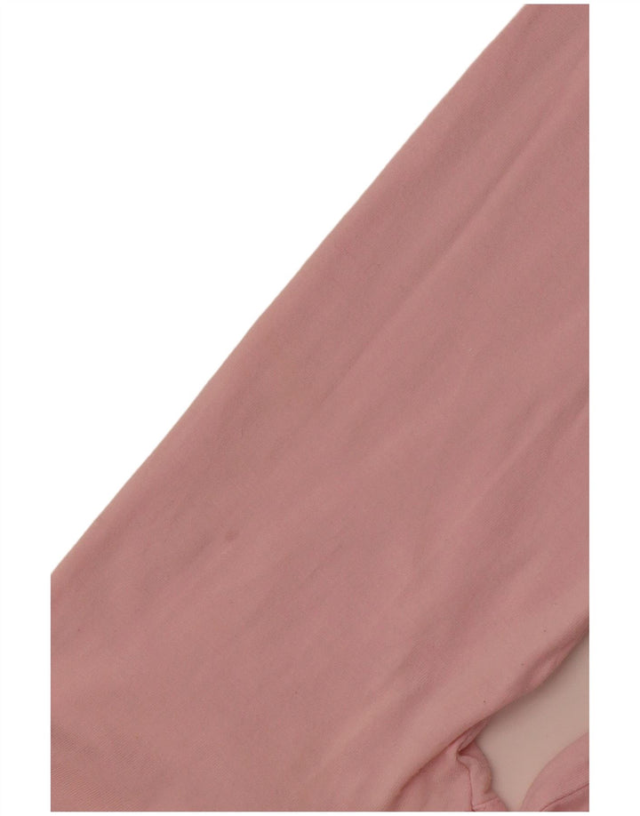 LA MARTINA Womens Hawaii Graphic Long Sleeve Polo Shirt UK 12 Medium Pink