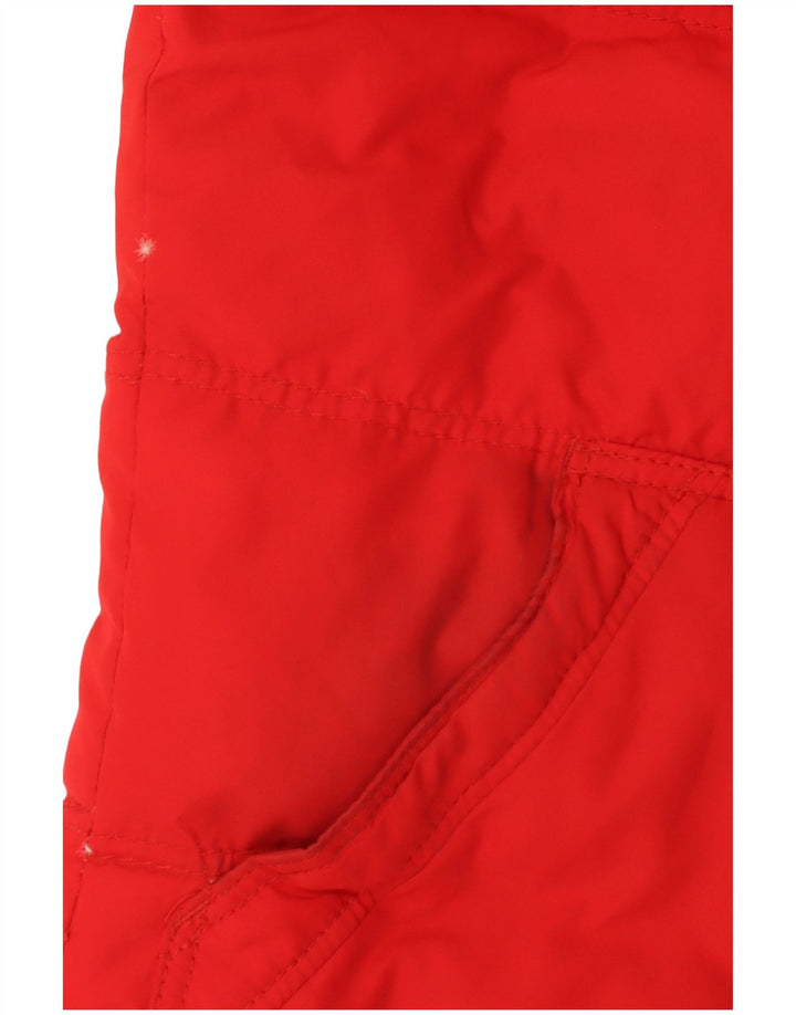 Hollister Mens Padded Gilet UK 40 Large Red Polyester