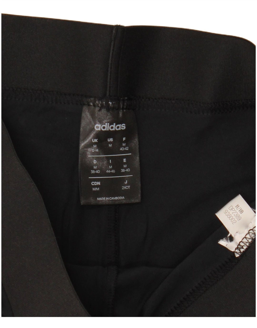 Adidas Womens Leggings UK 12/14 Medium Black