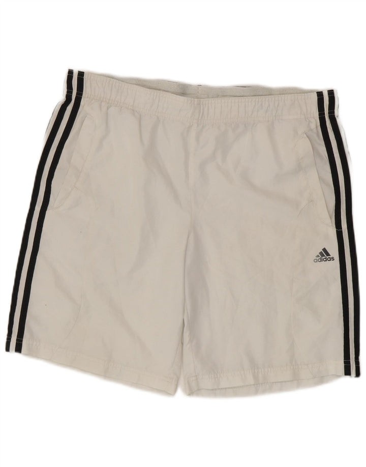 Adidas Mens Climacool Sport Shorts Medium  White Colourblock Polyester