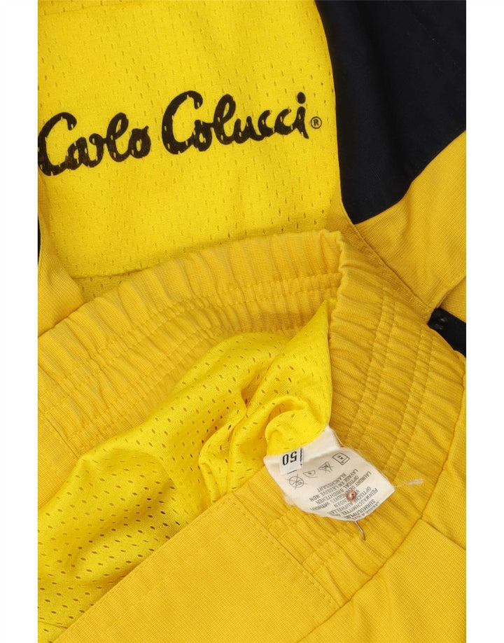 Carlo Colucci Mens Utility Jacket IT 50 Large Yellow Cotton