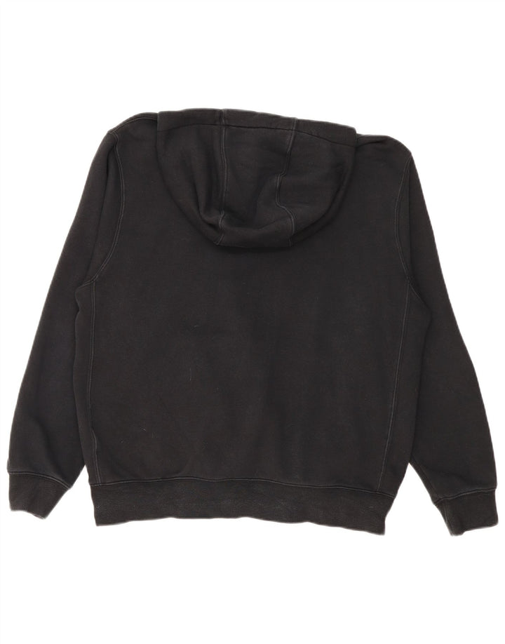 NIKE Mens Hoodie Jumper Medium Black Cotton