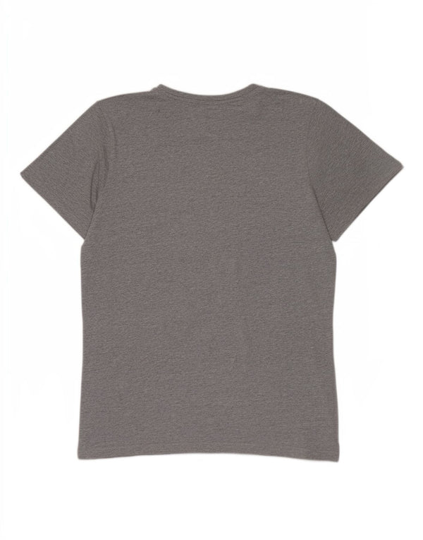 Ellesse Mens Graphic T-Shirt Top Medium Grey Flecked Cotton