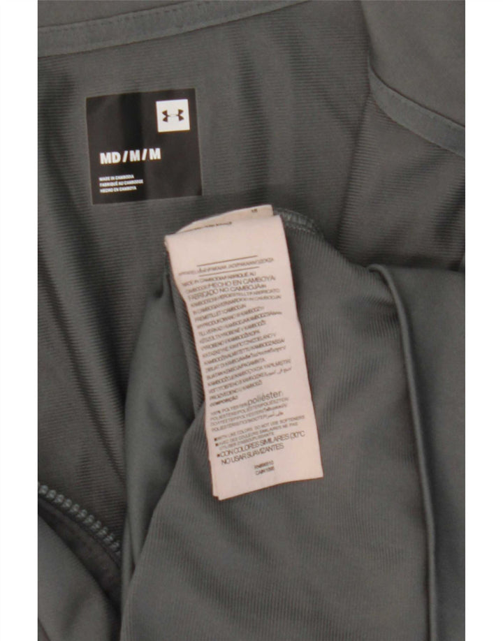 Under Armour Mens Tracksuit Top Jacket Medium Grey Colourblock Polyester